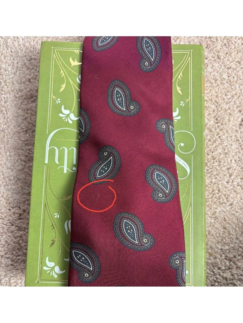 D.H. Peer Vtg Paisley Tie